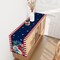 Watercolor Red White and Blue American Flag Stars Table Runner 72 Inches Long 4th of July Memorial Day Veterans Day Patriotic Decoration and Supplies for Home